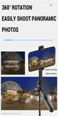 Roreta 1.7M wireless convenient remote control selfie tripod foldable stand with light smartphone stand for iPhone xiaomi