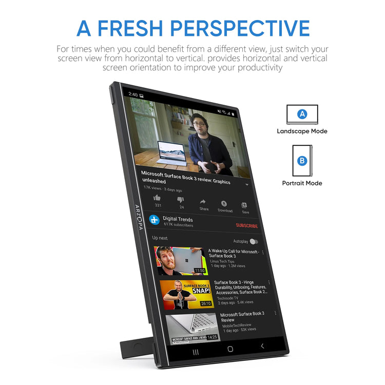 ARZOPA 14inch Mini Portable Monitor - ElectronAge