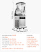 SucceBuy 3-36L Commercial Slushy Machine 1-3 Tanks Stainless Steel Margarita Smoothie Frozen Drink Maker for Party Restaurants - ElectronAge