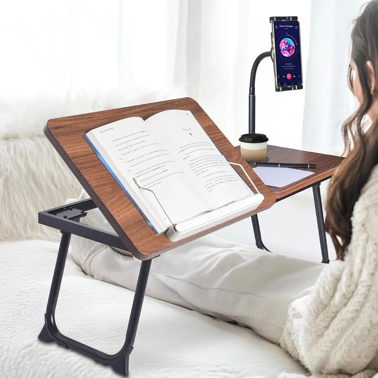 28.7" Adjustable Laptop Desk Stand with Phone Mount - ElectronAge