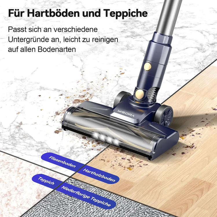 YISORA Corded Vacuum Cleaner, 600W 23KPa Stick Vacuum, Free-Stand 6 in 1 Handheld Vacuum Cleaner for Hard Floor Carpet - ElectronAge