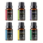 Ultrasonic Aromatherapy Diffuser with 6 Essential Oils, Remote Control Cool Mist Humidifier, 18.6oz Capacity, with Auto Shut-Off