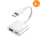 2-in-1 Lightning Type C OTG AdapterFor iPhone16 15 14 13 ProMax ipad To USB Cable 3.0 Converter For MouseKeyboardCameraCardReade