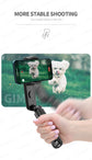 Q09 Selfie Stick Mini Tripod Handheld Stabilizer With Three-Color Fill Light 360°Rotating Aluminium Alloy Rod for Smartphones