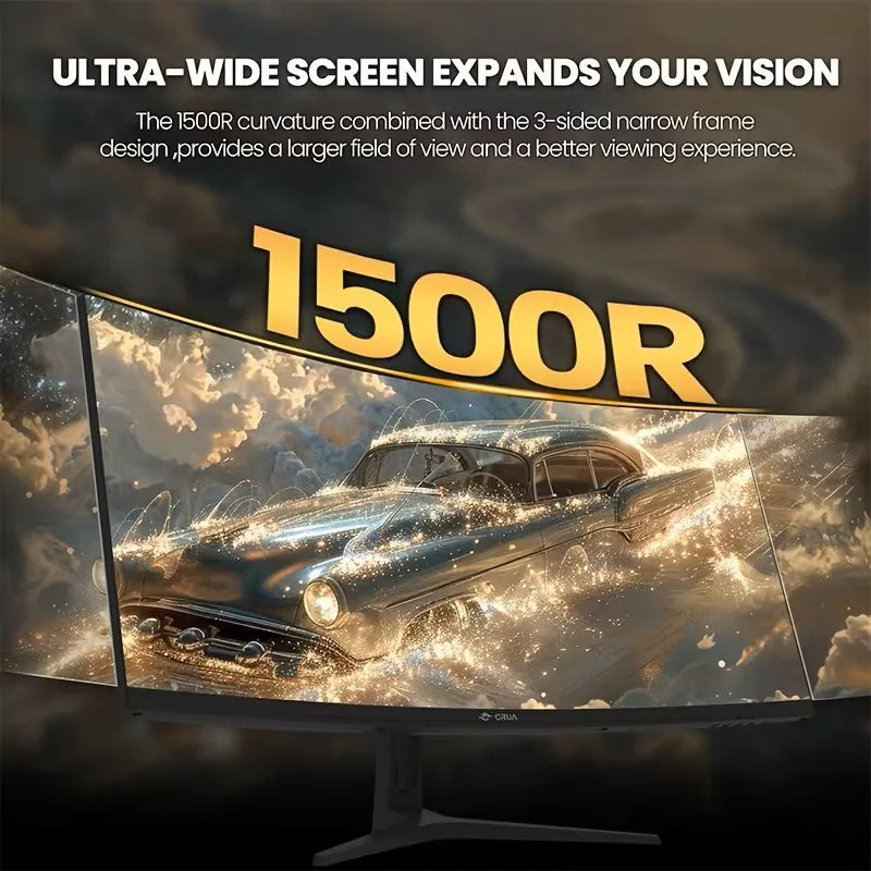 CRUA 34 Inch Ultrawide Curved Gaming Monitor - ElectronAge