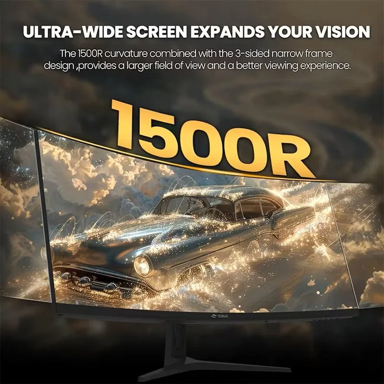 CRUA 34 Inch Ultrawide Curved Gaming Monitor - ElectronAge