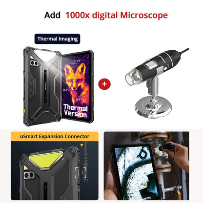 Ulefone Armor Pad 4 Ultra 5G Rugged Tablet Thermal lmaging 11800mAh 10.36"2K 16GB + 256GB Android 14 LED  Light