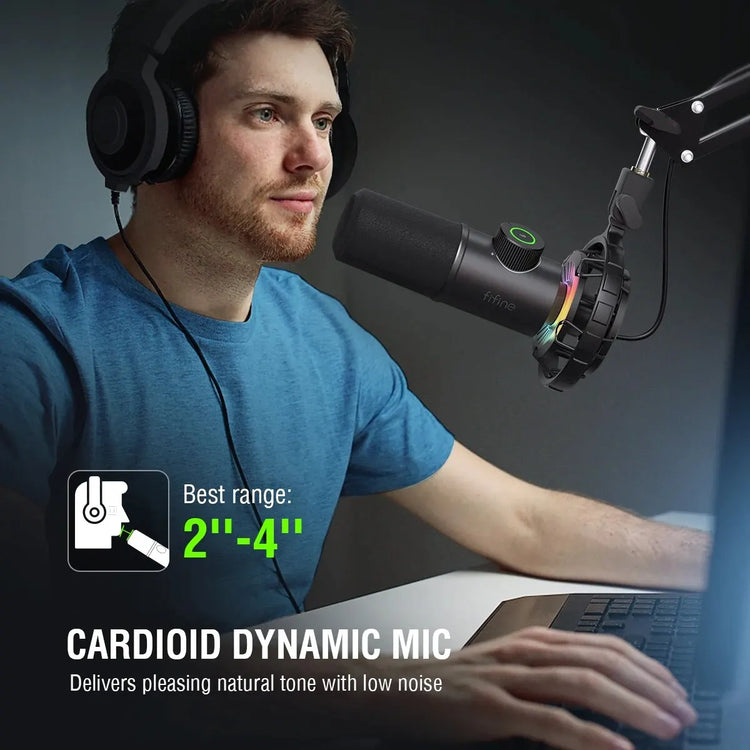 FIFINE Gaming USB Microphone for YouTube - ElectronAge
