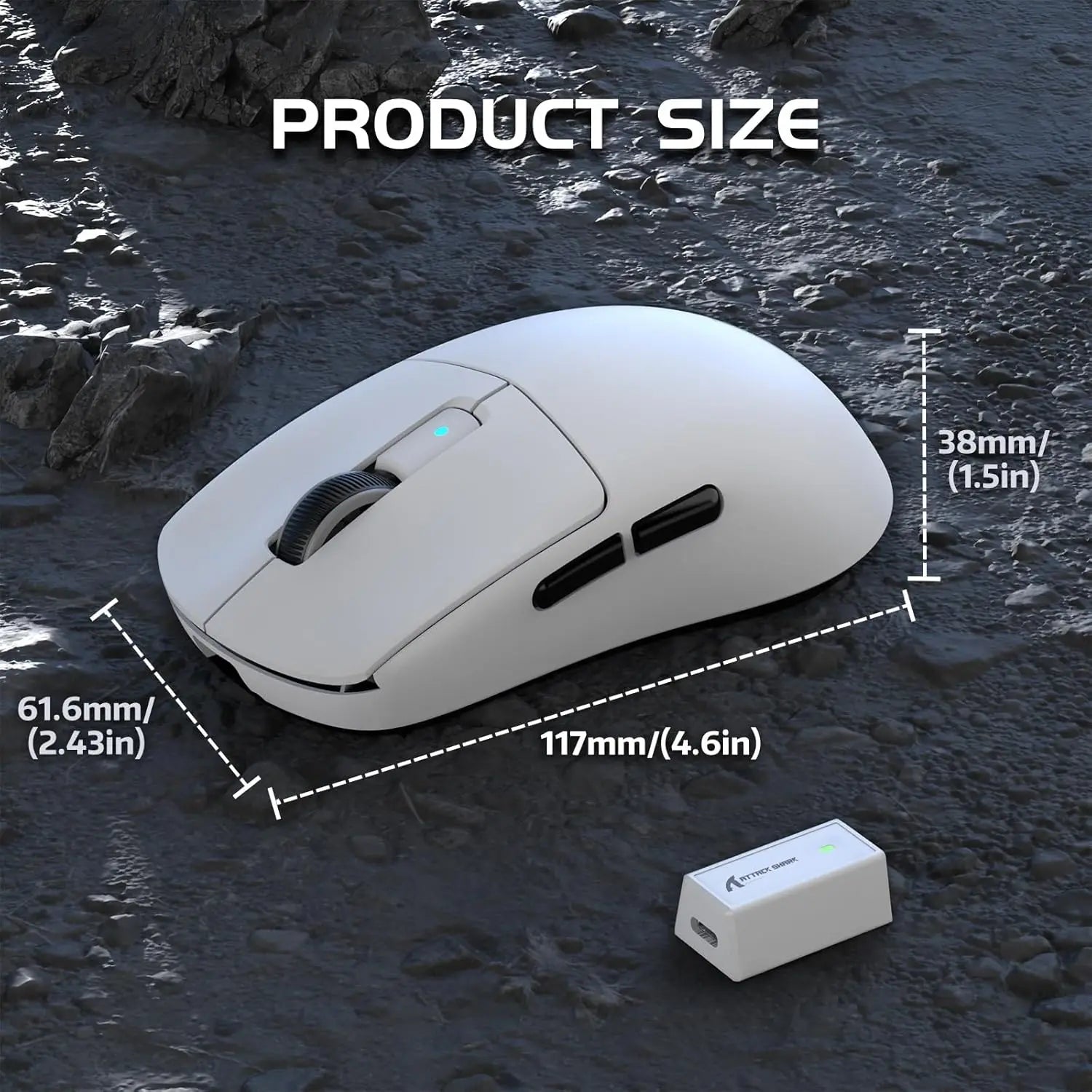 Attack Shark R6 Lightweight Wireless Gaming Mouse - ElectronAge