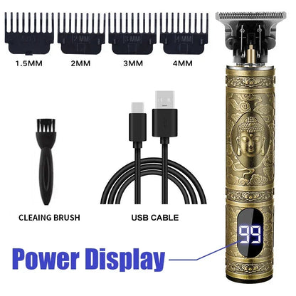 T9 Electric Hair Clipper for Men Professional Rechargeable Hair Cutting Machine Barber Shaver Haircut Remover Trimmer