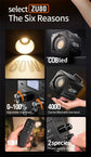Roreta ZU80/ZU60 Photo Studio Light COB Bi-Color 2500-8500K CRI≥95 TLCI≥97 With Diffuser LED Video Lights Fill Lighting