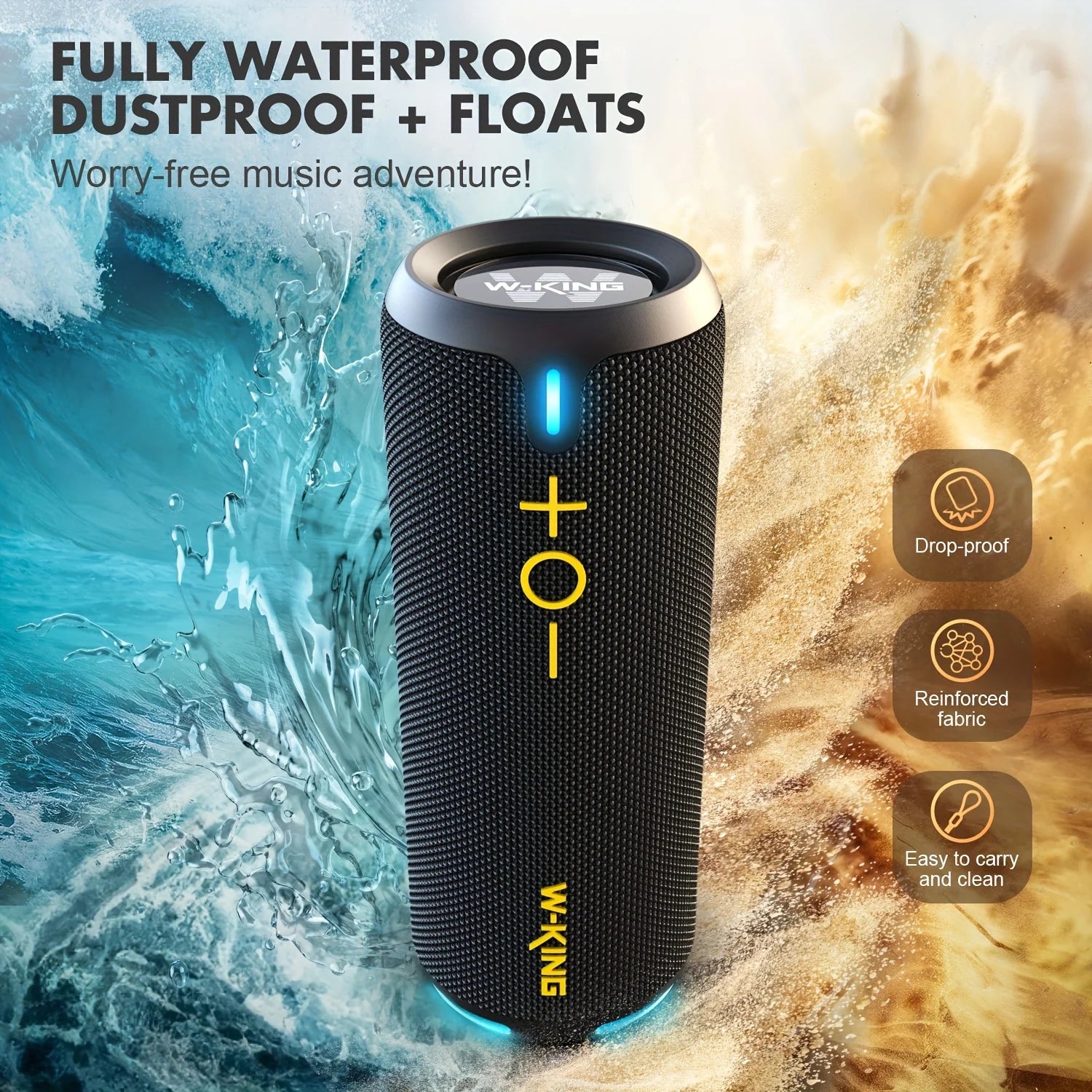 W-KING 40W Portable Speaker - ElectronAge