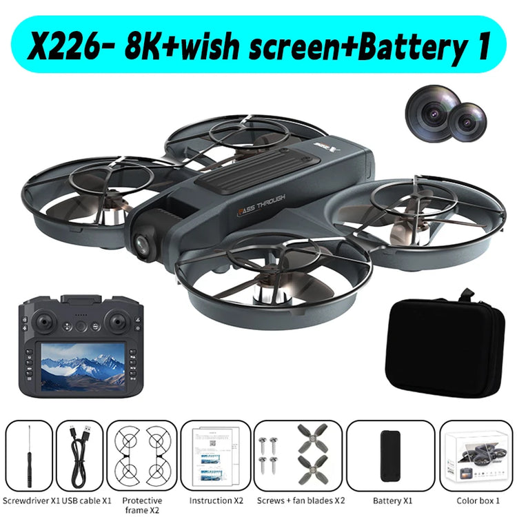 Lenovo X226 VR FPV 8K GPS Drone 4K HD Camera - ElectronAge