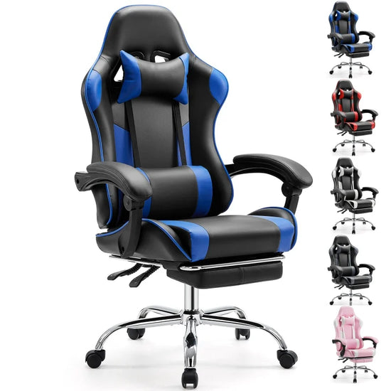 JHK Ergonomic Racing Gaming Chair Adjustable Swivel - ElectronAge