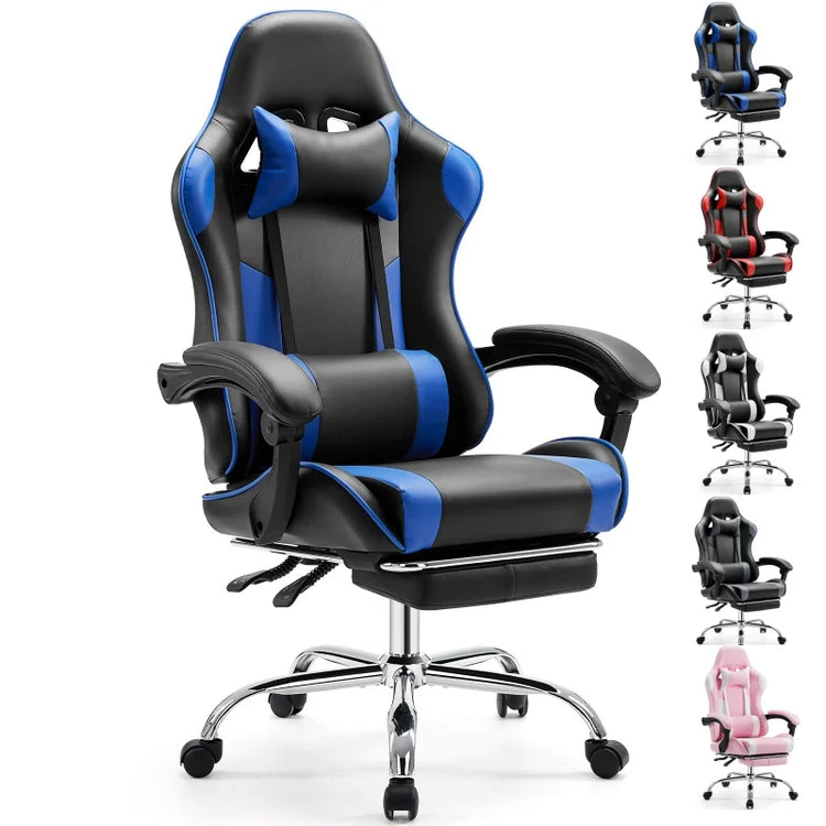 JHK Ergonomic Racing Gaming Chair Adjustable Swivel - ElectronAge