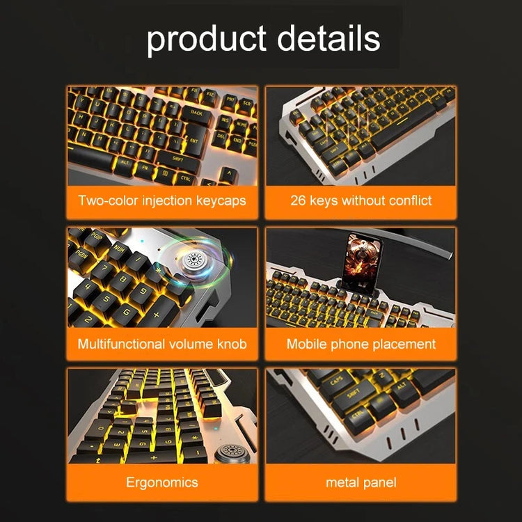 GX80Machinery Wired Gaming Keyboard - ElectronAge