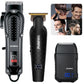 Solimpia Professional Hair Clipper 3-piece Set for Men Rechargeable Cordless Barber Clippers for Wet/Dry Hair Cutting
