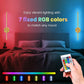2P Rechargeable LED Wall Lamp 4400mah RGB 50CM Removable Wall Sconce Bedroom Bedside Living Room Décor Fixture Magnetism Chassis