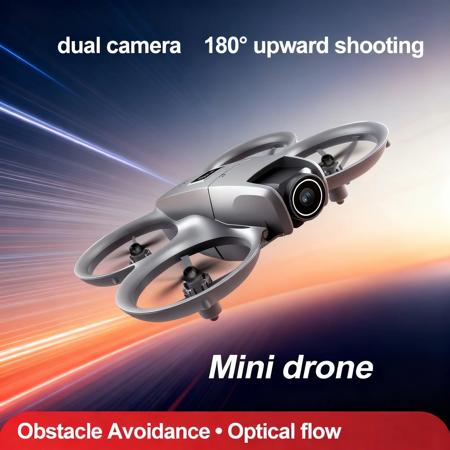 Beginner-Friendly Aerial Drone with Anti-Collision Design - ElectronAge