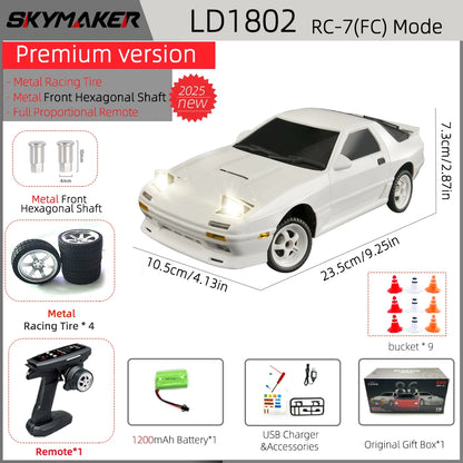 Skymaker AE86 Model LD1801 RX-7 FC LD1802 1:18 RC Drift Car - ElectronAge