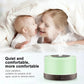 7-Color Wood Grain Diffuser 500ml | Essential Oil Humidifier with Remote Control, Auto Shut-Off &  6 Aromatherapy Oils