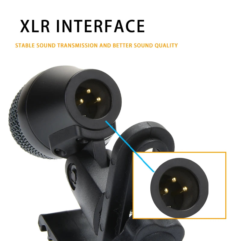 NILUNWEI E904 Military Drum Heart-Shaped Dynamic Microphone - ElectronAge