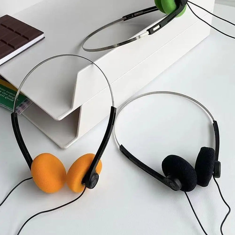 INS Japanese Retro Headphones Nostalgic Headsets - ElectronAge