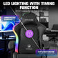Ergonomic Gaming Chair with RGB LED Lights - ElectronAge
