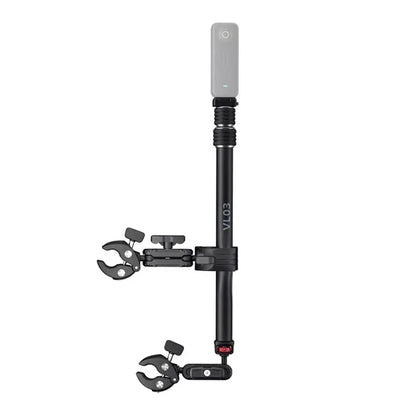 ABMF-VL03 Bike Mount Bracket For Gopro Action Cameras 360° Rotating Selfie Stick Holder With Super Clamp Motorcycle