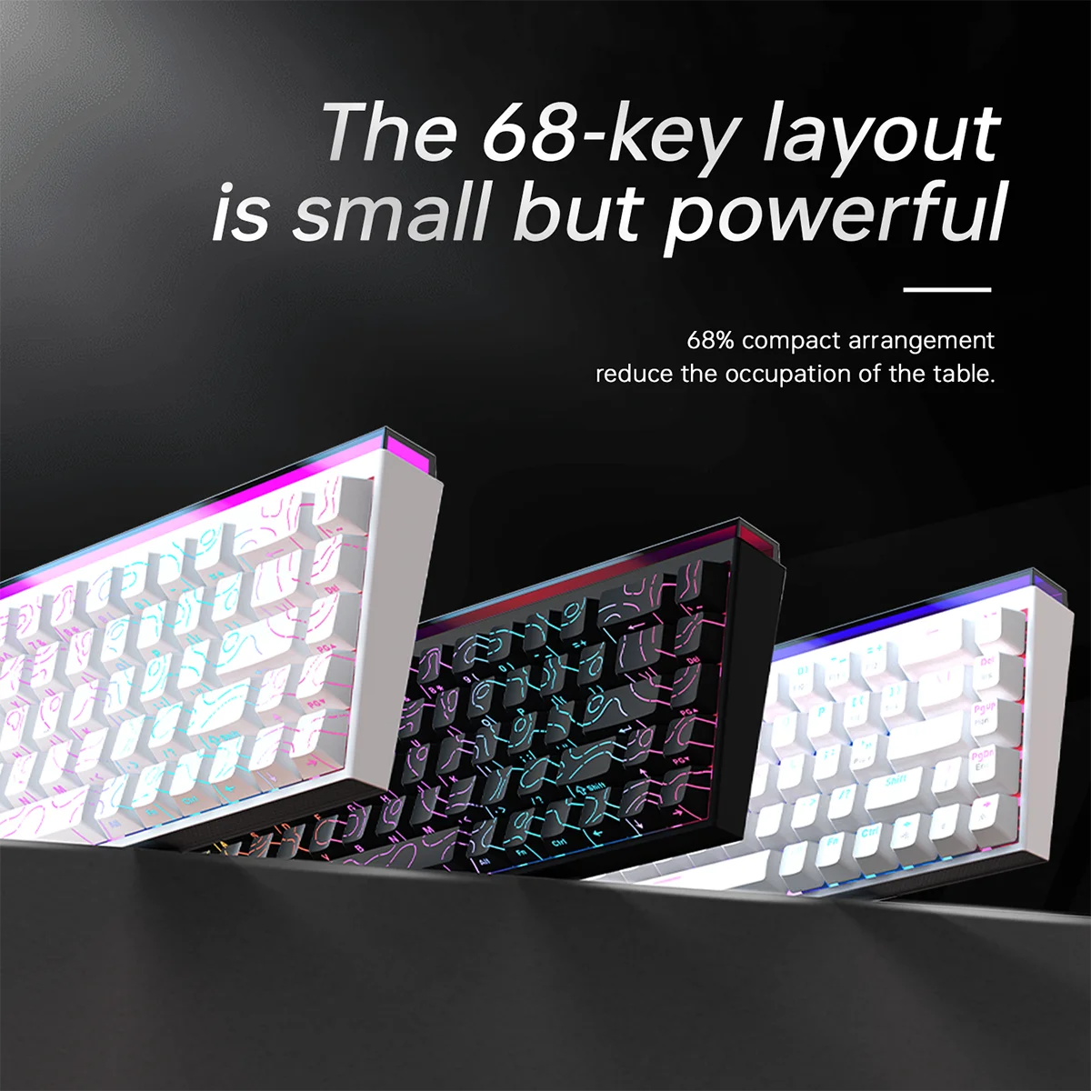 Ajazz NK68 Mechanical Gaming Keyboard - ElectronAge
