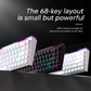 Ajazz NK68 Mechanical Gaming Keyboard - ElectronAge