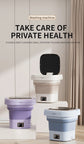 9L Foldable Washing Machine With LCD Display Spin Dryer Automatic Mini Underwear Sock Centrifuge Portable Mini Washing Machine