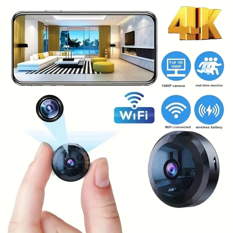 DIXSG 4K Mini WiFi Camera Wireless Security HD Camera - ElectronAge