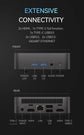 2026 Portable Mini PC Core i9 8950HK Windows 11 Pro Desktop PC Gamer 16GB RAM 1TB SSD WIFI 6 BT5.2 Office Study Desktop Computer
