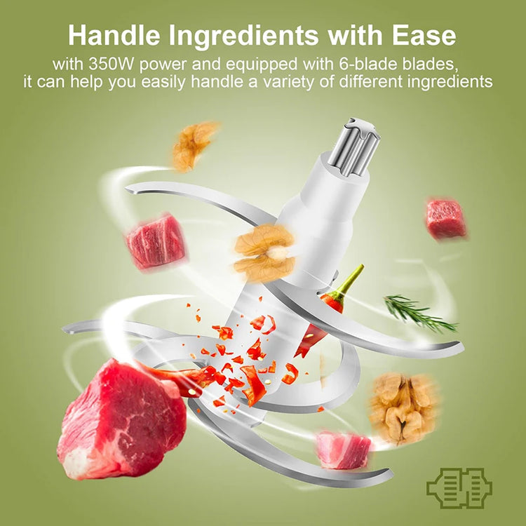 Wancle 0.6L Household Meat Grinder Food Processor - ElectronAge