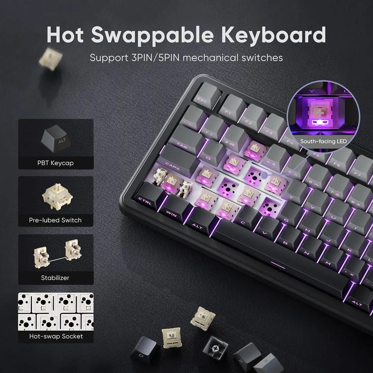 K75 Wireless Mechanical Gaming Keyboard - ElectronAge