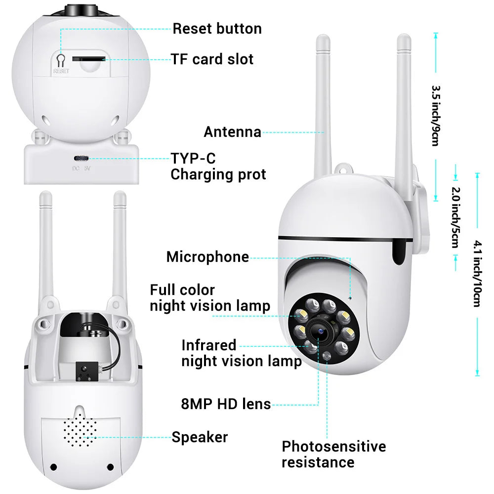 O-Kam Pro 2.4G 8MP Wifi Camera - ElectronAge