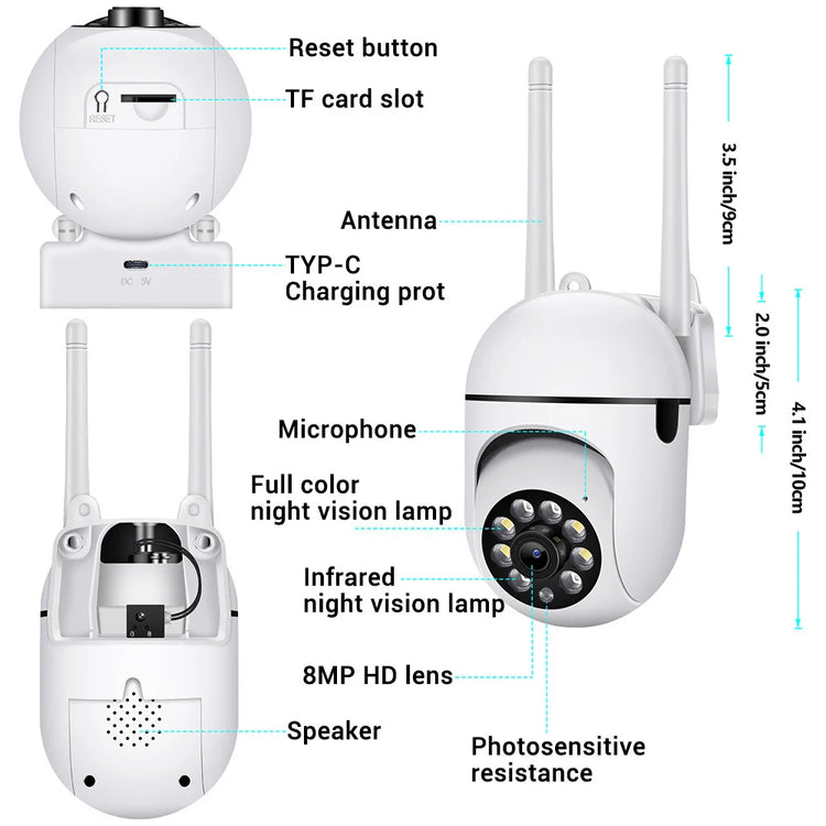 O-Kam Pro 2.4G 8MP Wifi Camera - ElectronAge