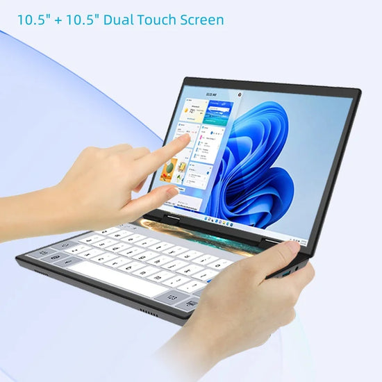 10.5inch * 2 touch Dual Screen Gaming Laptop DDR4 32GB Notebook Computer Intel N95 256G-1TB SSD Notebook Computer