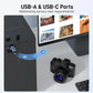 SD Card Reader USB C, Dual Slots USB 3.0 Type C to Micro SD Adapter, Memory Card Reader for MicroSD/SDHC/SDXC, Compatible with