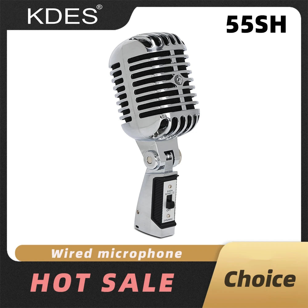 KDES 55SH SERIES II Professional Wired Vintage Classic Microphone - ElectronAge