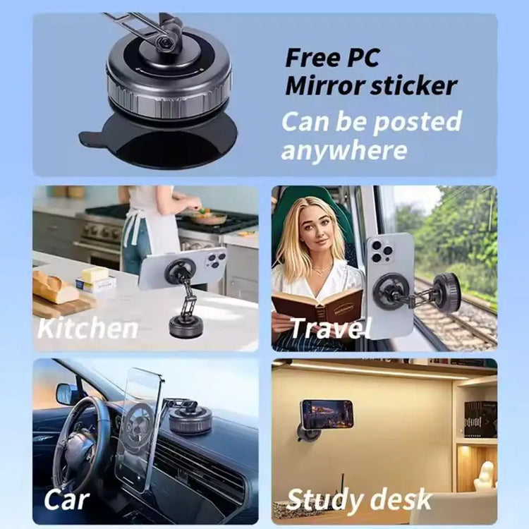 360° Adjustable Vacuum Magnetic Phone Holder - ElectronAge
