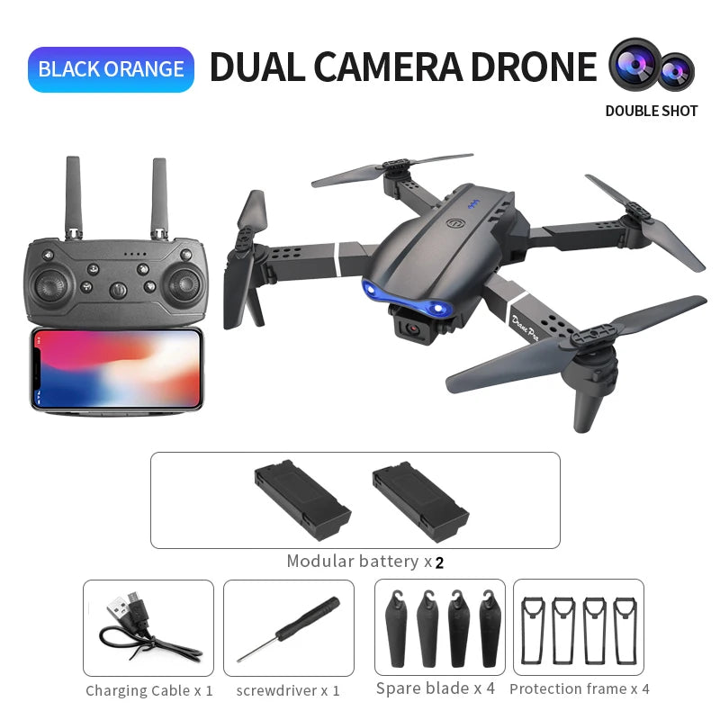 E99 PRO Drone with Flash Professional HD Dual Camera - ElectronAge