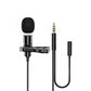 1.5m Mini Portable Lavalier Microphone Condenser Clip-on Lapel Mic Wired USB 3.5mm Type C Microphone For Laptop PC DSLR Camera