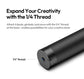 Ulanzi VL02 2.7m Carbon Fiber Selfie Stick 8-Section with 1/4" Mount for Smartphone Action Cameras Live Streaming Vlog Shots
