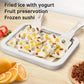 Rolled Ice Cream Maker Stainless Steel Pan With 2 Scrapers Multifunctional Cold Sweet Fried Food Plate Household Ice Cream Maker