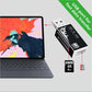 Alloy Card Reader 4 Ports USB2.0 Micro SD TF M2 MS Pro Duo MMC SDHC DV Phone Camera Memory Card Adapter with LED Indicator