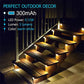Warm White LED Solar Step Lamp Path Stair Outdoor Garden Lights