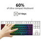 60% wired gaming keyboard - ElectronAge
