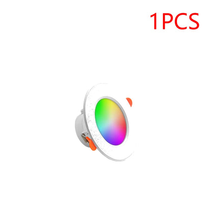 APWIKOGER 1-16PCS 10W Smart LED Downlight Bluetooth Ceiling Lamp